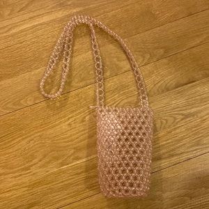NWT Urban Outfitters pink beaded crossbody bag